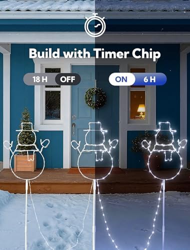 200LED Christmas Walkway Lights, White Christmas Decorations - Image 4