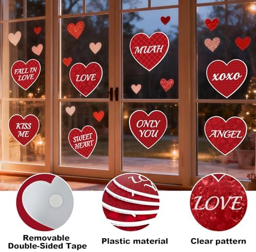 15 PCS Valentine's Day Decorations Valentine's Day Yard Signs, Valentines Love Heart Outdoor Decorations, Happy Valentines Day Heart Yard Signs, Valentine's Day Wedding Anniversary Outdoor Decor SetLawn Pathway Decor - Image 4