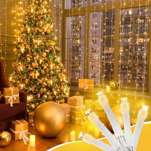 Outside LEDs Warm White LED String Lights – 66FT Transparent Wire, Waterproof & Connectable Christmas Tree Lights for Indoor Outdoor Holiday Décor - Image 5