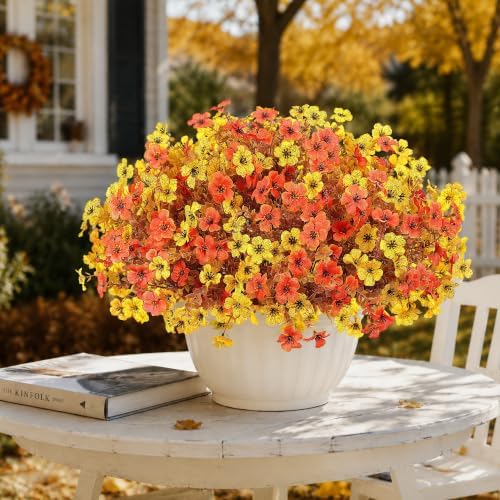 Artificial Fake Fall Plants Flowers for Outdoors Outside Home Decoration - Image 7