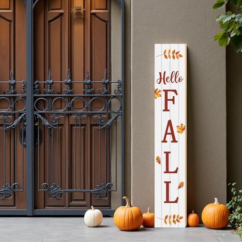 Fall Porch Decor Outdoor Autumn Thanksgiving Wooden Porch Sign 46.8 Inch - Image 5