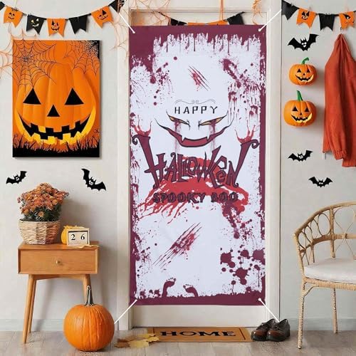 Halloween Handprint Door Decoration for Halloween Eve Background Party Wall Decoration - Image 2