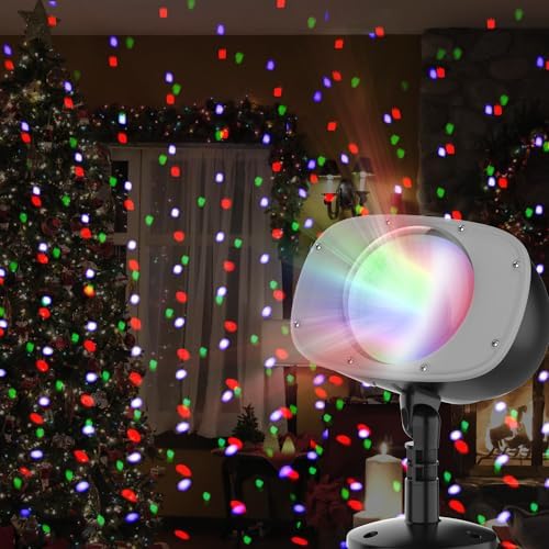 Christmas Snowfall Projector Lights - Outdoor Dynamic Snow Falling Lighting Effects for Xmas, Landscape, House, Garden, Yard, Club, Pub Decorations - Image 3