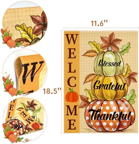 OHOME Fall Decor - Fall Garden Flag - Thanksgiving Decorations - Image 2
