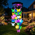 Solar Wind Chimes of Outside, Butterfly Solar Shell Gift for Mom Grandma by Zeiliuled