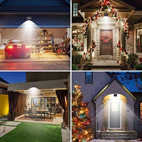 6 Pack Outdoor Solar Motion Lights - 3 Modes/100LED Wireless, IP65 Waterproof Solar Security Lights with Motion Sensor for Front Door, Backyard, Garage, Deck - Image 5