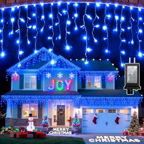 1332 LED 132FT Christmas Lights,296 Drops Icicle Lights with 12 Modes by XIKENGSHQ