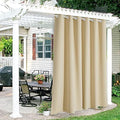 RYB HOME Outdoor Curtains for Patio Waterproof Privacy Thermal Insulated by RYBHOME