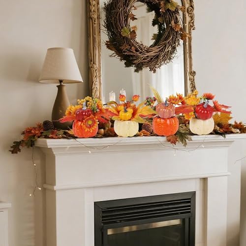 winemana Fall Table Decor, Pumpkin Centerpieces Fall Decorations for Home - Image 6