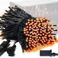 JMEXSUSS Connectable Orange String Lights, 250LED Halloween Lights Plug in by JMEXSUSS
