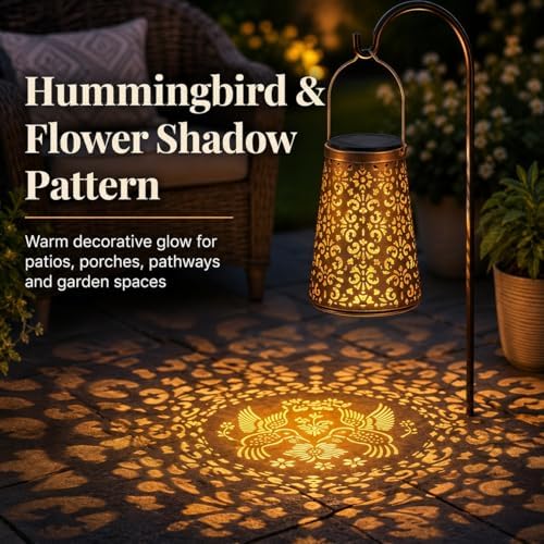 LeiDrail Butterfly Solar Lanterns, Outdoor Hanging Garden Lights, 2 Pack - Image 6