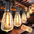 Outdoor String Lights 50FT, Patio Lights Outdoor Waterproof with 27 Bulbs by VIPARSPECTRA