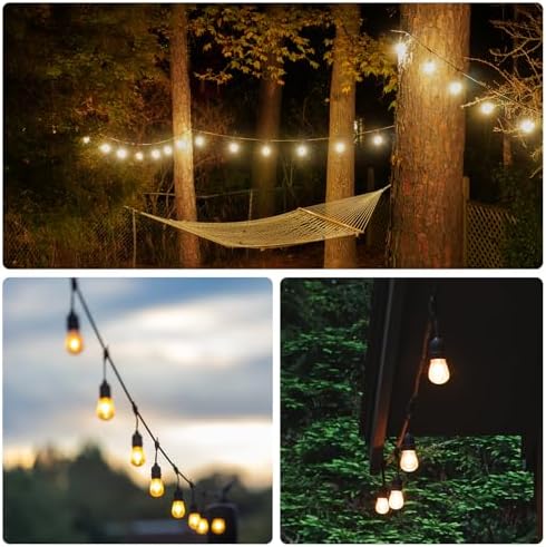 SUNTHIN 105FT Outdoor String Lights with 34 1W LED Bulbs - Image 7