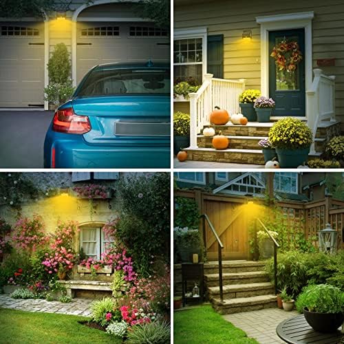 10 Pack Solar Motion Lights - 3 Modes/100LED Outdoor Security Lights - Wireless, IP65 Waterproof - Warm White for Front Door, Backyard, Garage, Deck - Image 6