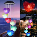 Solar Wind Chimes Outside Color Changing Lights,Solar Valentines Lights Outdoor,Valentine Solar Powered Lights,Garden Decor for Patio Yard Garden Home,Gifts for Women by AWENDIETOU