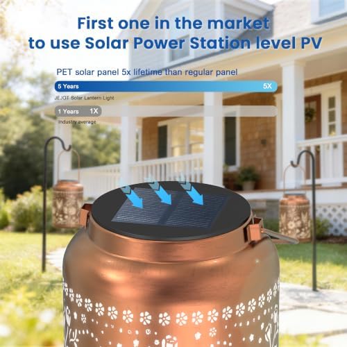 JEJOT Dragonfly Solar Lanterns Outdoor Waterproof,Birthday Gift for Women - Image 5