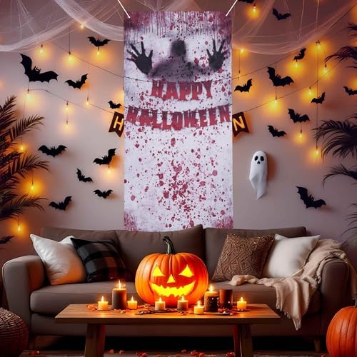 Halloween Decorative Handprint Door Windoor Cover for Halloween Eve Background Party Wall Decoration - Image 3
