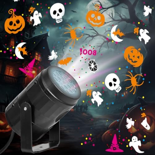 Halloween Projector Lights Outdoor Indoor, Waterproof Halloween Light for Window, Ground, Roof, Wall, Cemetery, Halloween Decor for Halloween Party Garden Decorations by Giovbuer