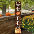 Welcome Sign Stand for Front Door, 47" Vertical Autumn Welcome Porch Sign Wall Hanging for Outdoor Patio Garden, Rustic Large Tall Porch Leaner Decor for Thanksgiving (Fall-Natural, Fall-Natural) by CPCDACSK