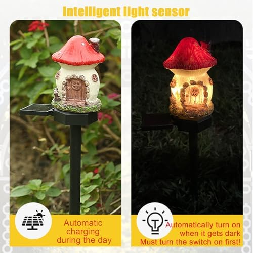 Solar Pathway Lights Outdoor, Waterproof Christmas Solar Lights for Yard, Garden, Patio, Pathway, Warm LED Solar Powered Path Light for Landscape Lighting, Energy Saving Holiday Decoration, Green - Image 5