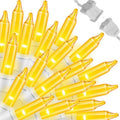 LAMPHOME Yellow Easter Lights 100 Count 19.6 Feet Incandescent Bulb Mini Golden String Lights for Indoor Christmas Tree Garland Birthday Wedding Party Festival Decoration, White Wire by ULL