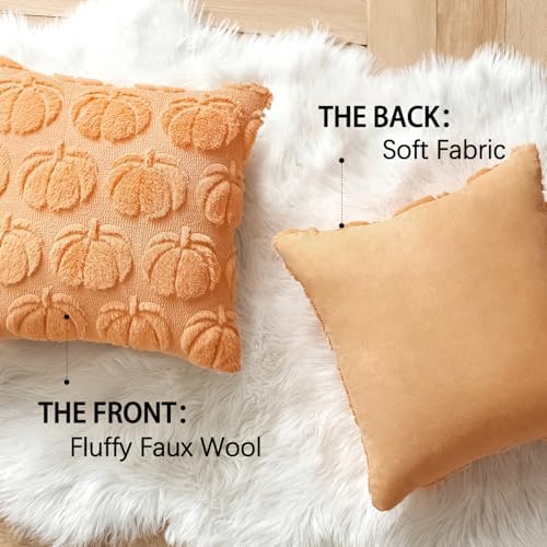 MIULEE Fall Pillow Covers Pumpkin Fall Decor 18x18 Pumpkin - Image 6