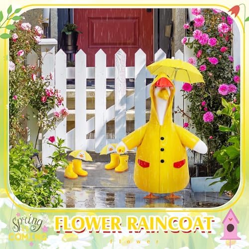 Soulchen 3 Pcs Summer Goose Outfit Porch Lawn, Rubber Ducky, 23 Inch - Image 5
