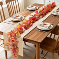 Ammyoo Fall Artificial Maple Leaf Garland with Fake Halloween Decor Fruit by Ammyoo