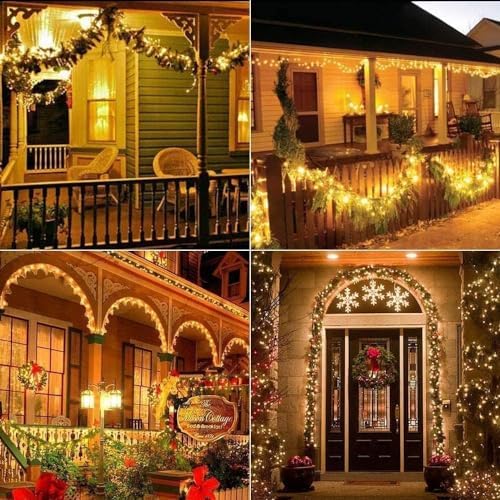 Joomer Solar Fairy Lights, 2-Pack Total 80FT 240LED Lights, Warm White - Image 5