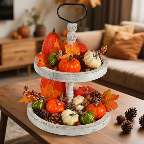 Artmag Pumpkin Decor Set, 25 PCS Fall Artificial Maple Leaves, Harvest Pumpkins, Acorns, Pine Cones and Orange Berry Stems Decorations for Fall Thanksgiving Table Decor - Image 5