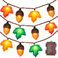 Fall Lights Battery Operated, 16.4FT 20 LED Fall String Lights with 3D Acorns and 3D Maple Leaves LED Autumn Lights with Timer 8 Modes for Autumn Thanksgiving Indoor Outdoor Fall Decor by Unknown