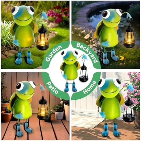 Solar Garden Lights Turtle with Solar Lantern,Turtle Statue Decor - Image 4