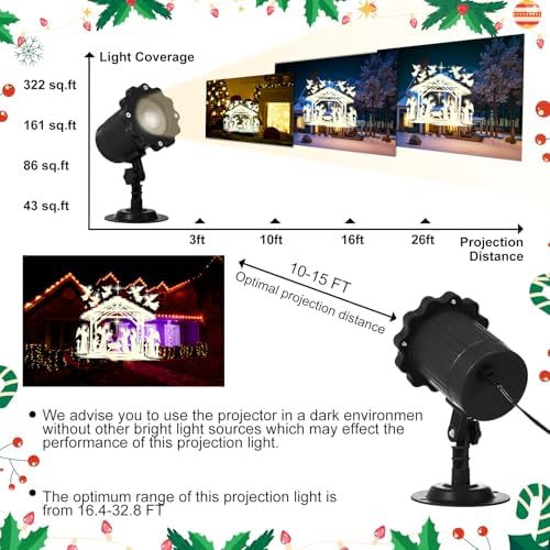 Treela Nativity Projector Light Outdoor Christmas Religious Decoration - Image 3