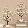 2 Pack Fall Artificial Tree 15'' with White Pumpkins & Berries Fall Decor by TURNMEON