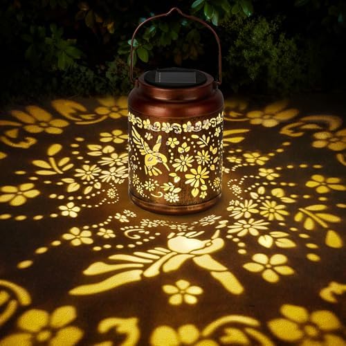 Hummingbird Solar Lanterns Outdoor Waterproof, Gifts for Mom Grandma by KEWOOL