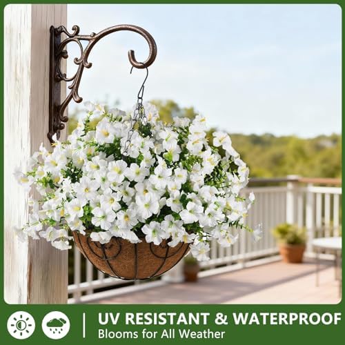 Artificial Fake Petunias Flowers for Outdoors Spring Summer Decoration - Image 4