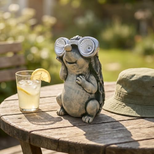 Garden Hedgehog Figurines Animals Outdoor Decor Solar Lights Lawn Ornaments - Image 4