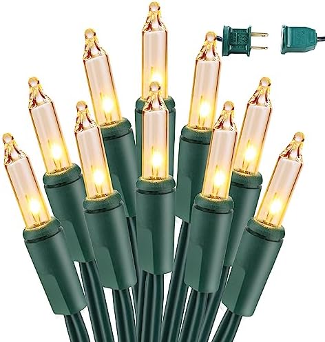 BrizLabs Clear Christmas Lights Outdoor 300 Count Incandescent Light String by BrizLabs