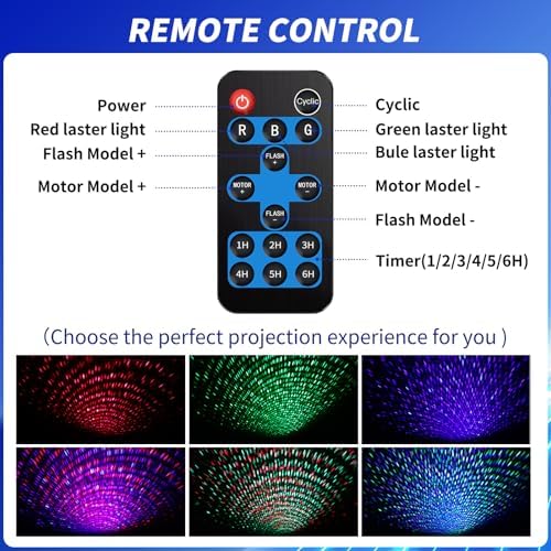 Christmas Laser Projector Light Outdoor: RGB 3 Colors Firefly Moving Laser Lights, IP65 Waterproof Star Projector Lights Show Decor for Garden Yard Holiday Party, Christmas Halloween New Year Gift - Image 5