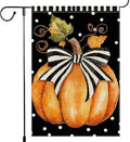 Fall Garden Flag Polka Dots Bowknot Pumpkin Garden Flags For Outside Burlap Decor, Thanksgiving 12x18 Inch Double Sided Vertical Autumn Decor Patio Lawn Yard Outdoor Decoration by Unknown