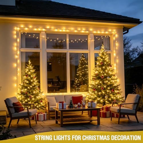 JMEXSUSS 250 LED Christmas Lights Outdoor, 91.5ft led String Lights Plug in - Image 5