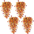 4PCS Artificial Fall Flowers for Outdoors Fall Decorations UV Resistant by TURNMEON