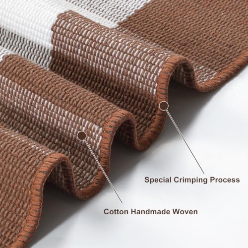 Fall Front Door Mat 24"x35" Buffalo Plaid Checkered Outdoor Rug - Image 5