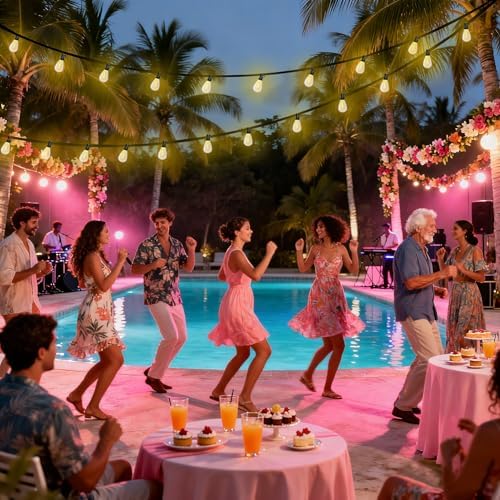 REEMEER 60FT Outdoor String Lights S11 LED Patio with 17 Plastic Bulbs(1 Spare),Waterproof Connectable Hanging Lights for Backyard Porch Balcony Party Decor - Image 2