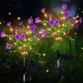 Glooglitter 2 Pack Purple Solar Flower Stake Light Outdoor Garden, Violet by Glooglitter
