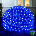 Led Net Lights Christmas Lights Outdoor 200Leds 9ft x 6ft Upgraded Blue Christmas Net Lighting, Waterproof 5mm LED Wide Angle Outdoor Indoor Mesh Net Light for Trees, Bushes, Shrubs Decorations by KiflyTooin