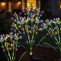Garden Decor Solar Outdoor Lights, Waterproof Solar Powered Garden Decorative Lights for Christmas Outside Yard Pathway Flowerbed Planter Balcony Patio Gravestone Decor 4-Pack, Multicolor by Unknown