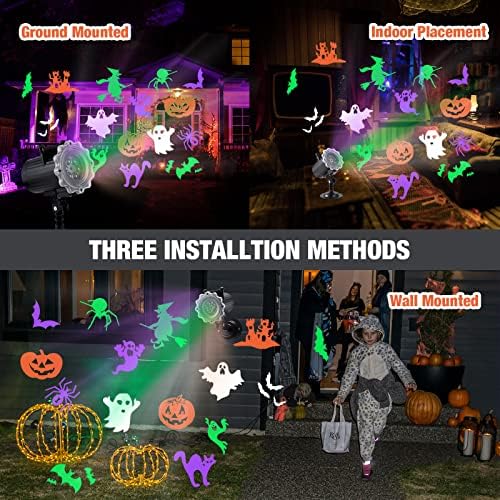 Treela Halloween Projector Lights Outdoor LED Ghost Projector, Style A - Image 3