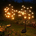 Solar Garden Lights Outdoor Garden Decor, 2 Pack Cherry Blossom Solar Flowers Outdoor Waterproof Fairy Solar Lights, Outside Yard Decorations for Patio Pathway Decor, Gardening Gifts for Women Mom by AureateHorizon