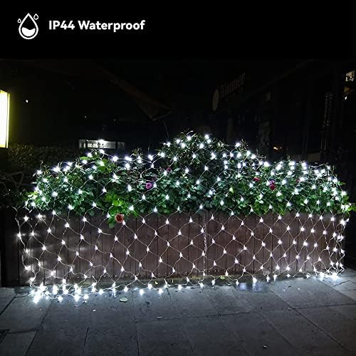 Cool White Christmas Net Lights, 192 LED 9.8FT x 6.6FT - Image 2